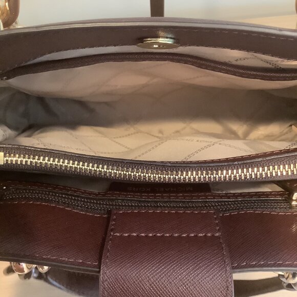 Beautiful Michael Kors Maroon Handbag - Picture 5 of 6